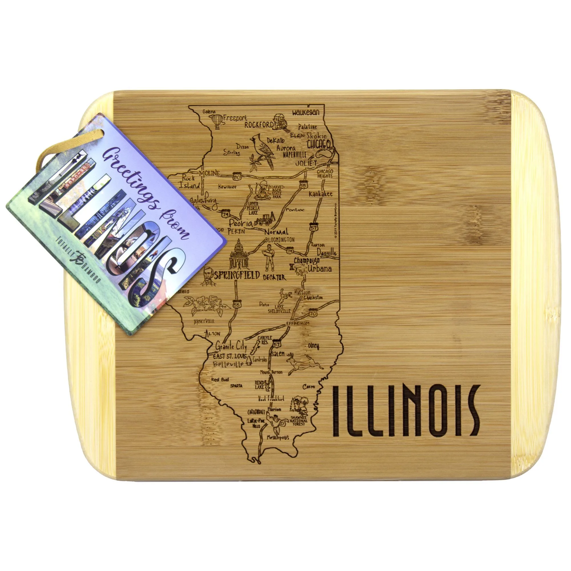 A Slice of Life Illinois Serving & Cutting Board view 2