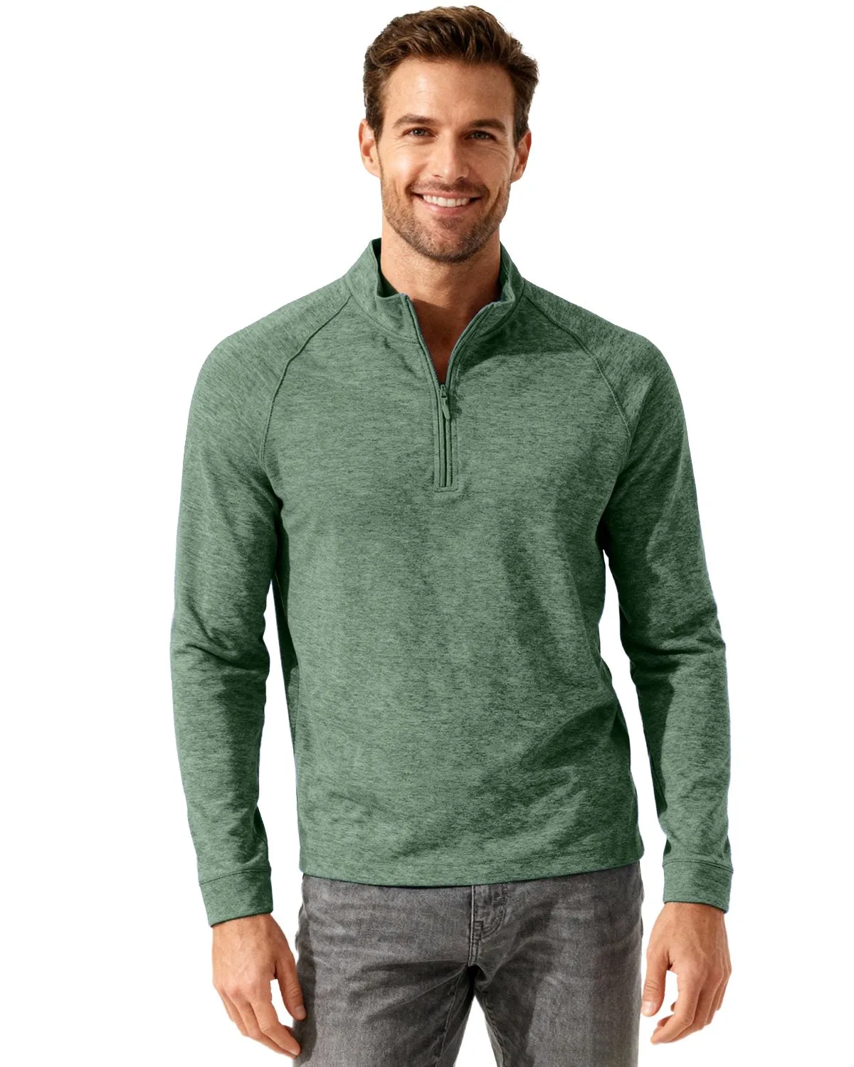 Clique Dash Recycled Mens Quarter Zip Sweatshirt