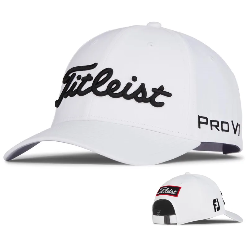 Titleist Tour Performance Adjustable Golf Hat - White/Black