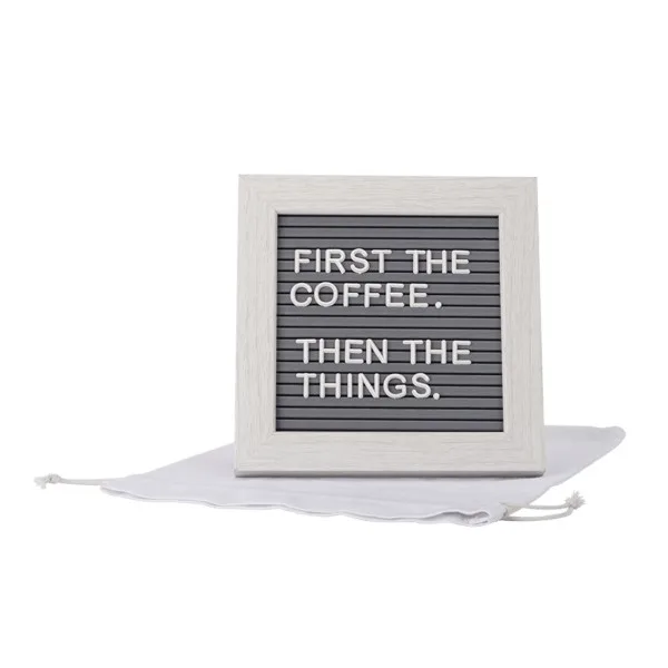 Cipher Wood Frame with Plastic Letter Board view 3