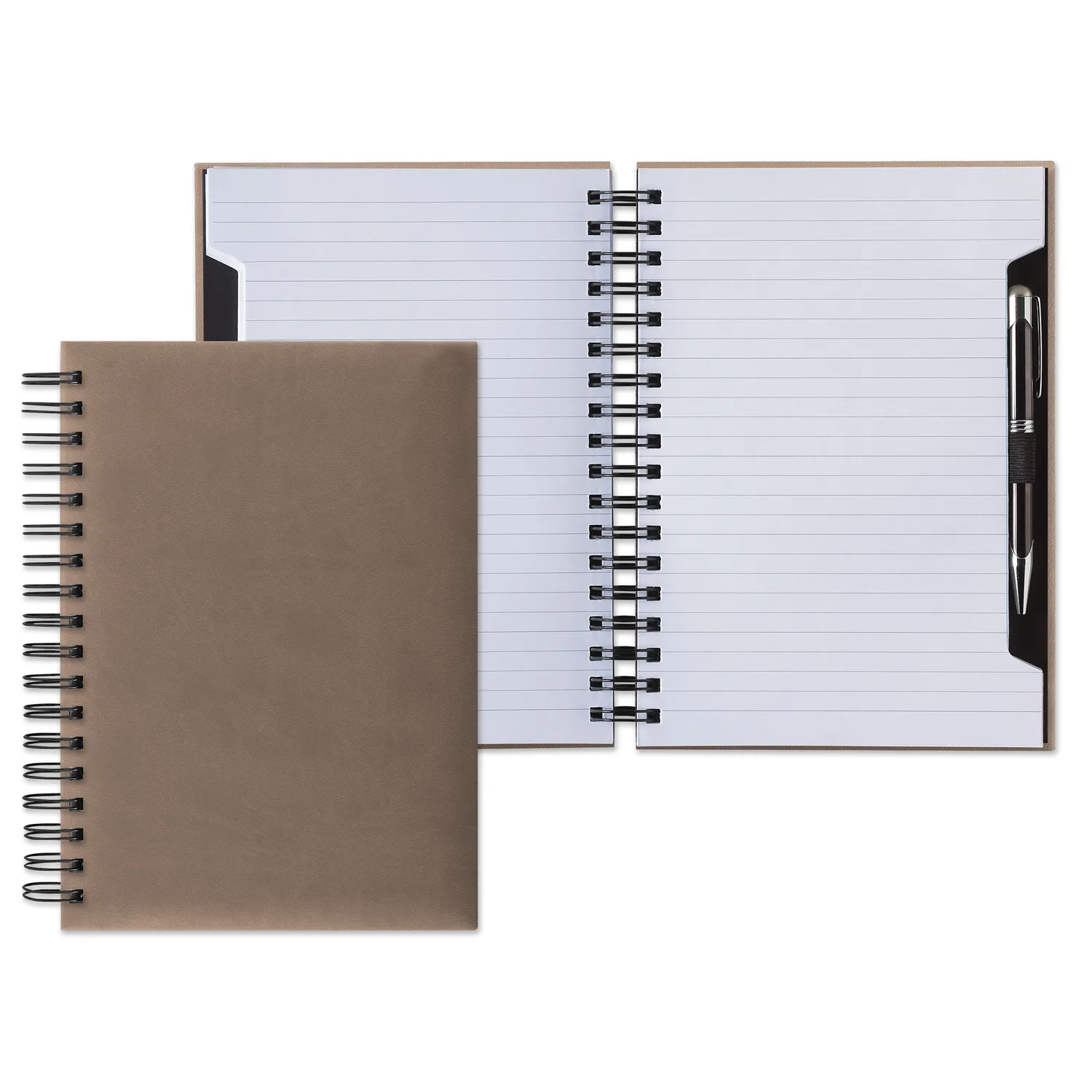 Castelli Tucson Scribe Wire Grande Lined White Page Journal view 2