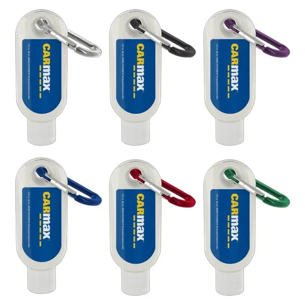 1.9 oz SPF 50 Sunscreen in Clear Bottle with Carabiner