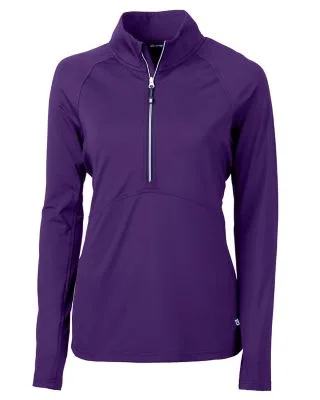 Cutter & Buck Adapt Eco Knit Stretch Recycled Womens Half Zip Pullover view 6