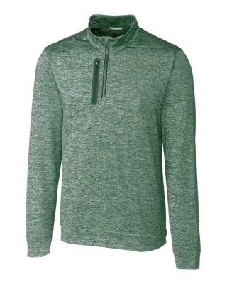 Cutter & Buck Stealth Heathered Quarter Zip Mens Pullover view 5