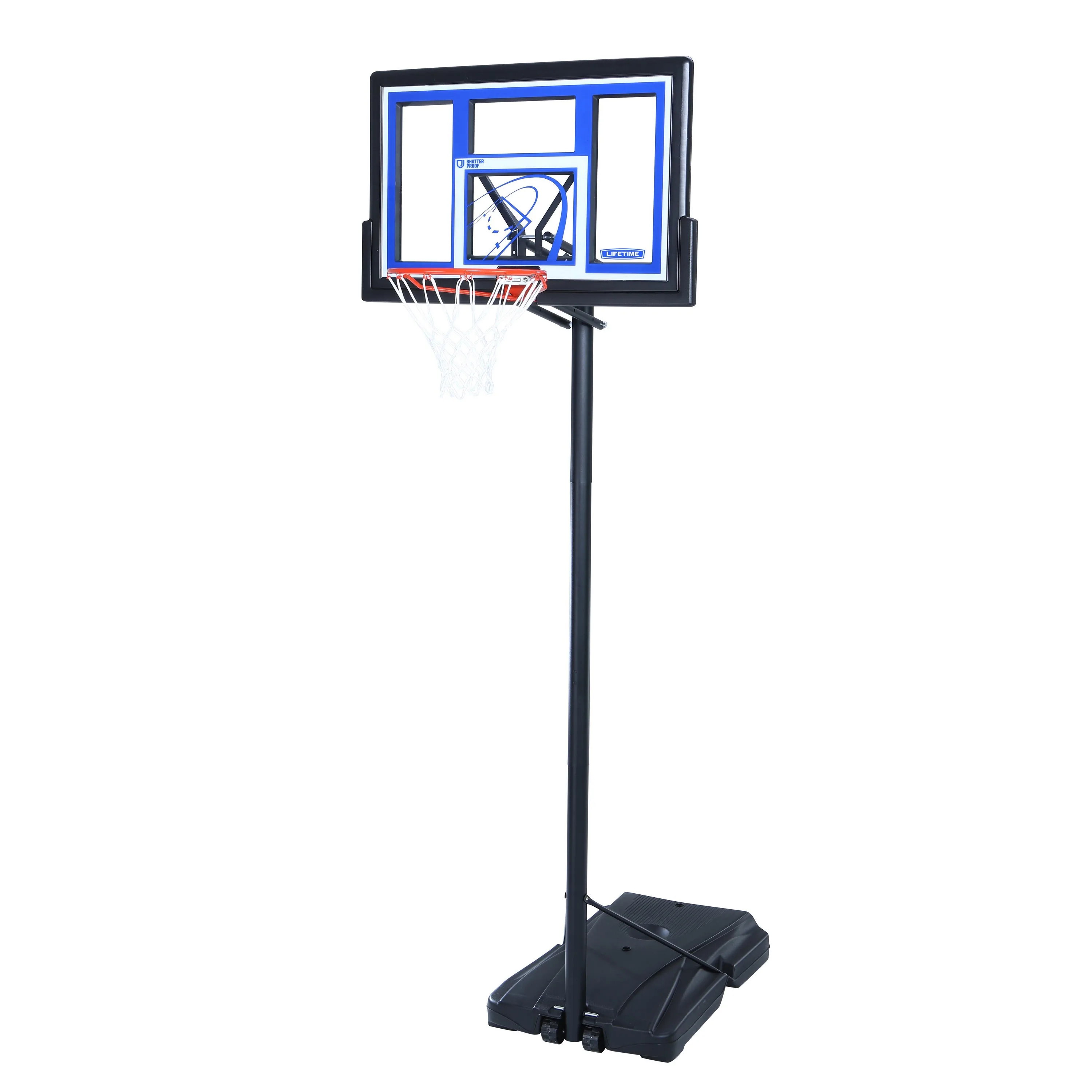 Lifetime Products Portable Basketball System, 48" Shatterproof Backboard