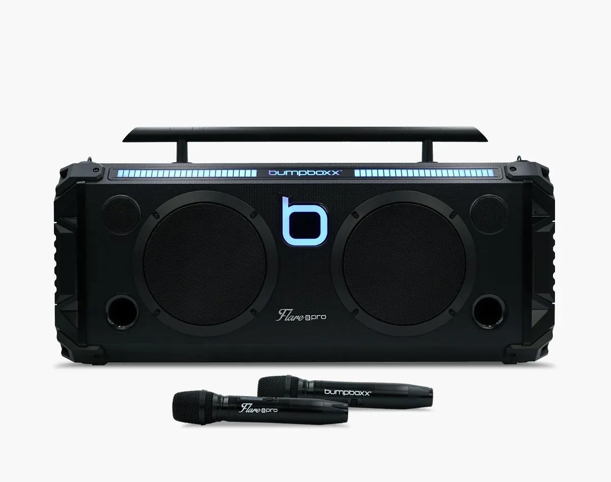 Bumpboxx Flare8 Pro Bluetooth Boombox Black