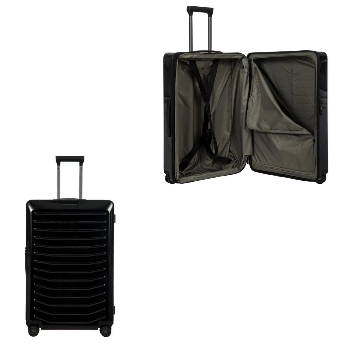 Bric's Porsche Roadster By Bric's 30" Expandable Spinner Luggage - Shiny Black