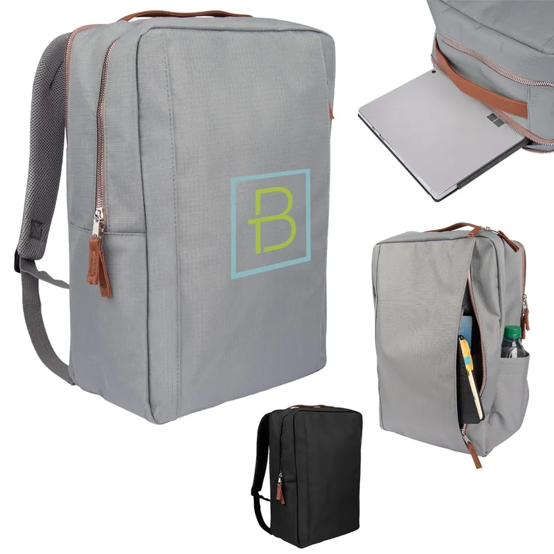 Corporate Structured Laptop Backpack view 2