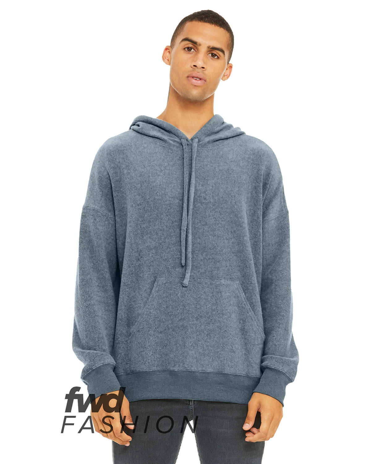 BELLA+CANVAS FWD Fashion Unisex Sueded Fleece Pullover Sweatshirt view 4