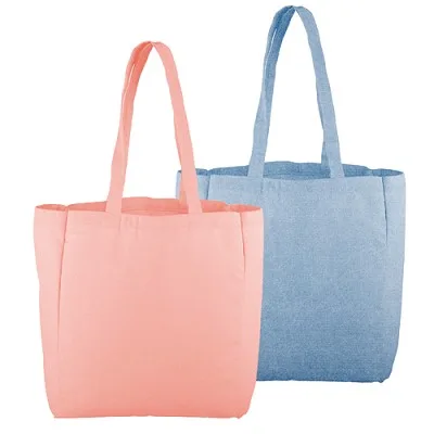 Continued All That Grocery Colored Canvas/Denim Tote view 2