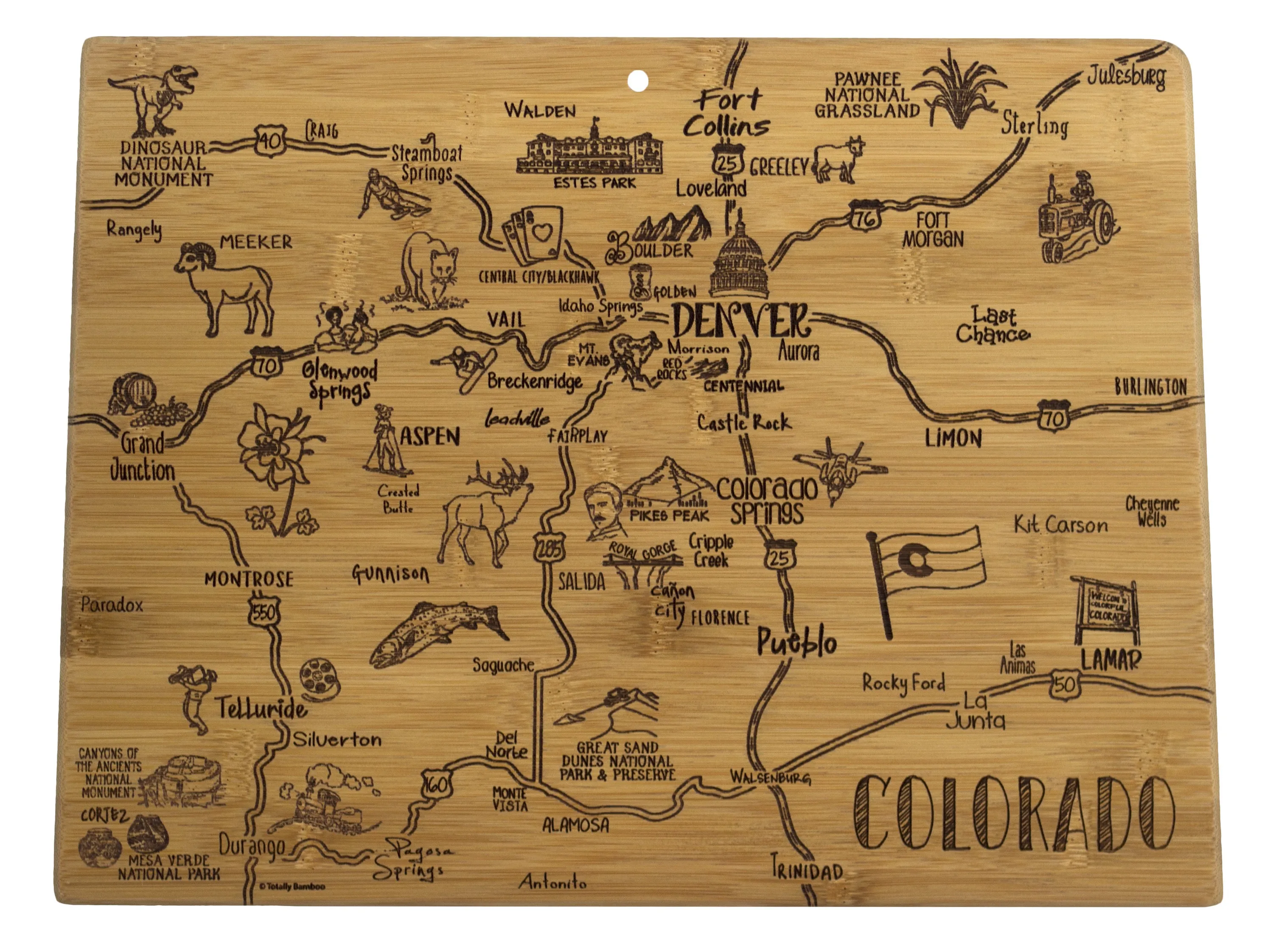 Destination Colorado Cutting & Serving Board