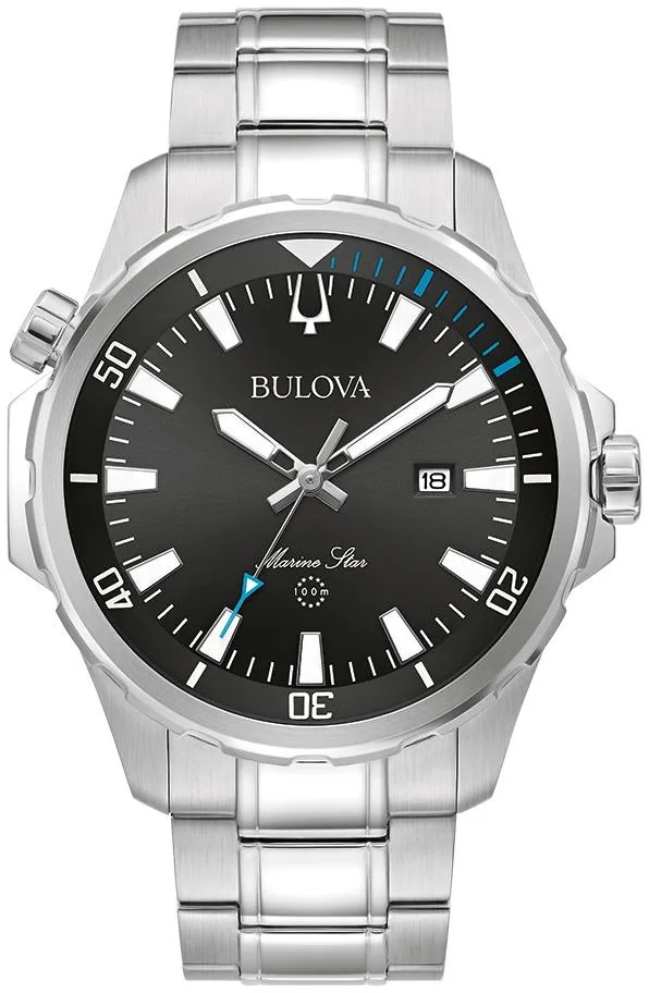 Bulova Watches Men's Marine Star Chronograph Stainless Steel Bracelet Watch