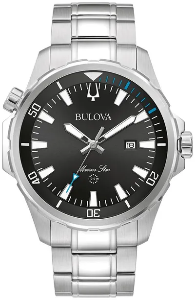 Bulova Watches Men's Marine Star Chronograph Stainless Steel Bracelet Watch