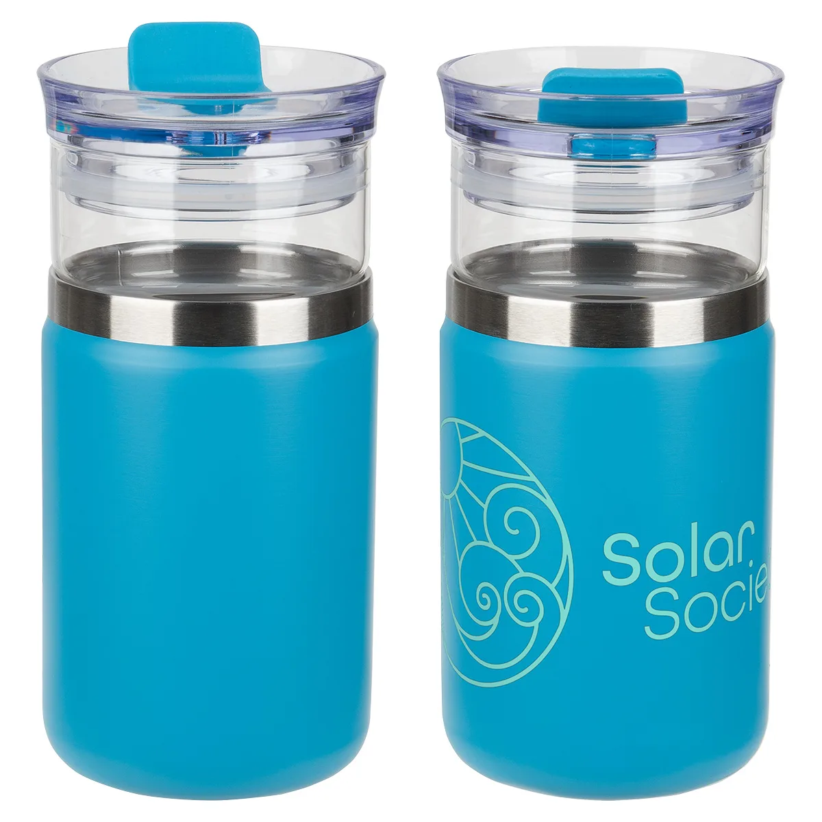 Tamari 12 oz Glass Tumbler & Vacuum Insulated Cooler view 3