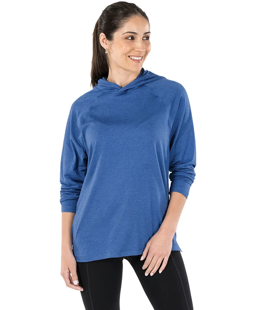 Blue Heather Blank Front Lifestyle