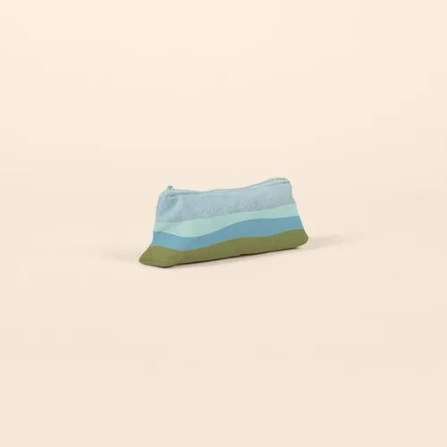 French Wash Denim Blue Logo Angle