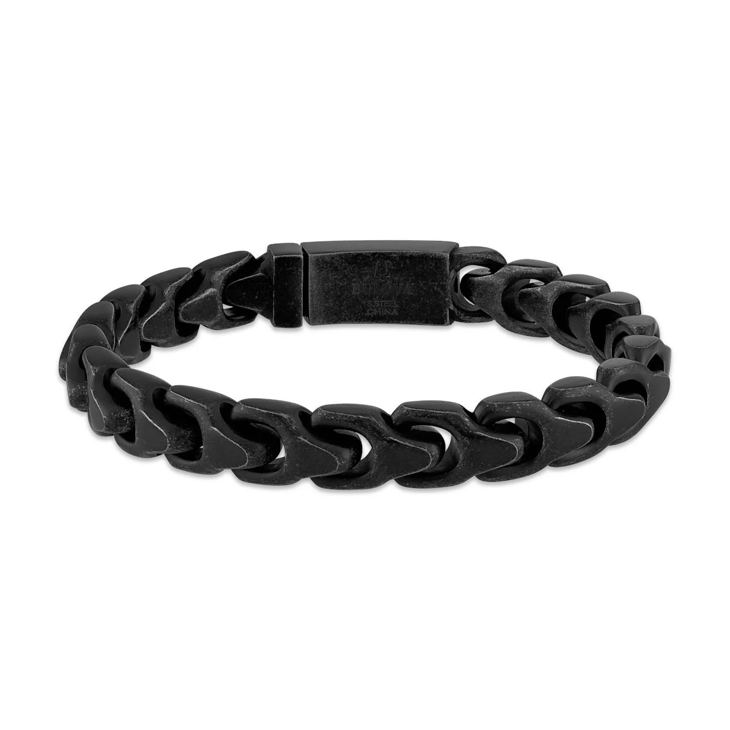 Bulova Jewelry Link™ 10MM Black Stainless Steel Bracelet - Large