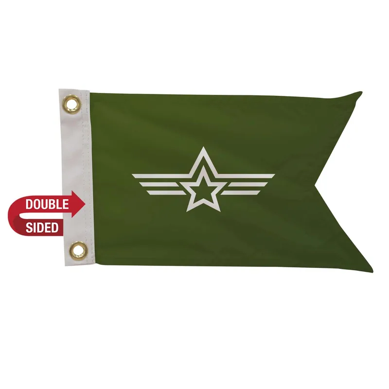8" x 12' Polyester Guidon Flag Double-Sided