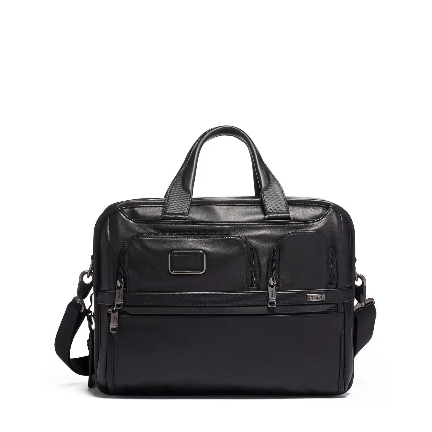 TUMI™ Alpha 3 Expandable Organizer Laptop Leather Briefcase