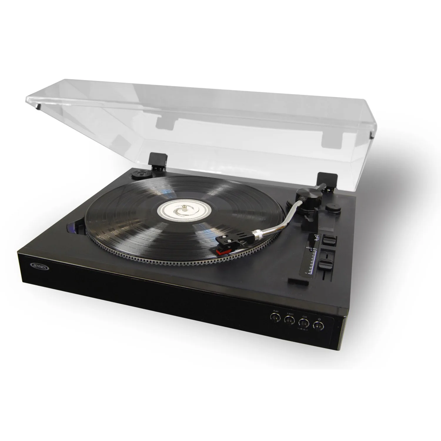 Jensen® Professional 3-Speed Stereo Turntable w/ Speed Adjustment