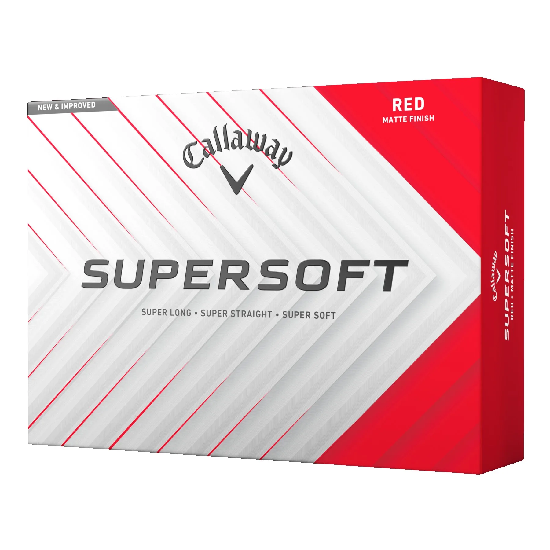 Callaway Supersoft Matte Golf Balls - Red