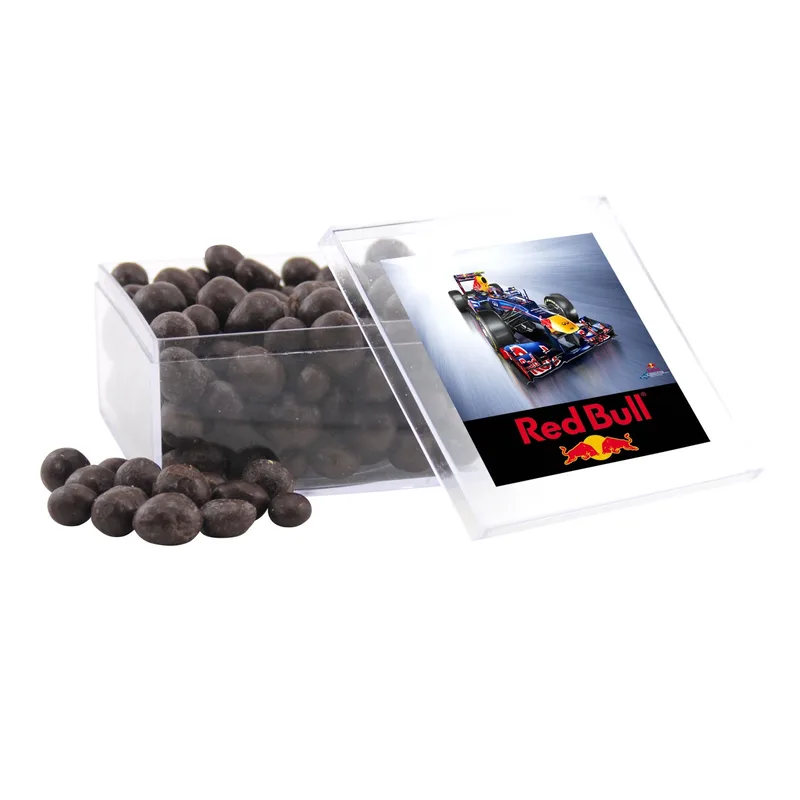 Acrylic Box w/Choc Espresso Beans