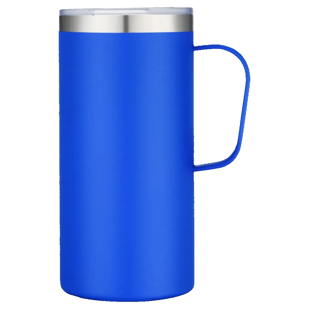 20oz double wall SS vacuum tall camping mug view 4