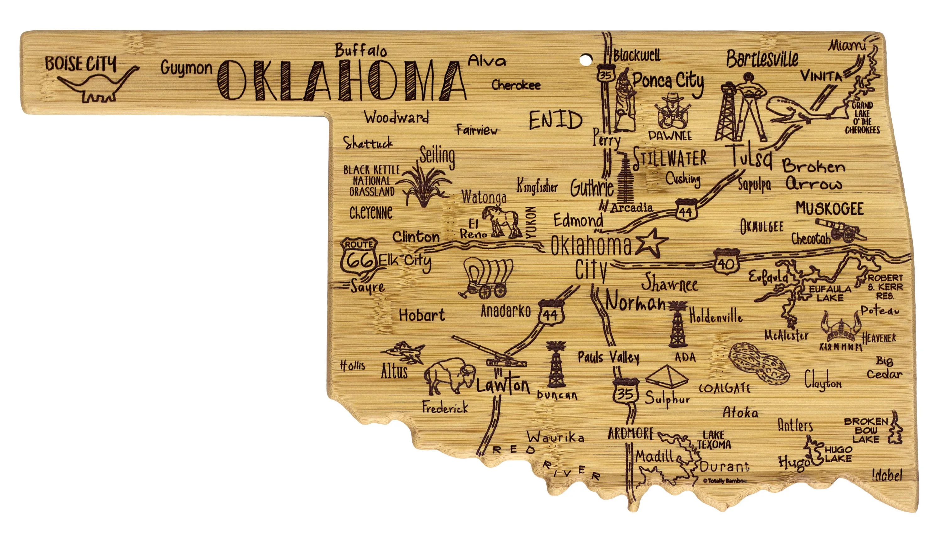 Destination Oklahoma Cutting & Serving Board