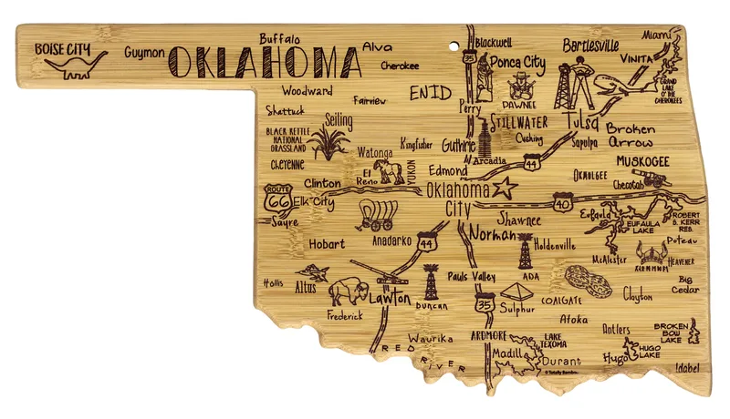 Destination Oklahoma Cutting & Serving Board
