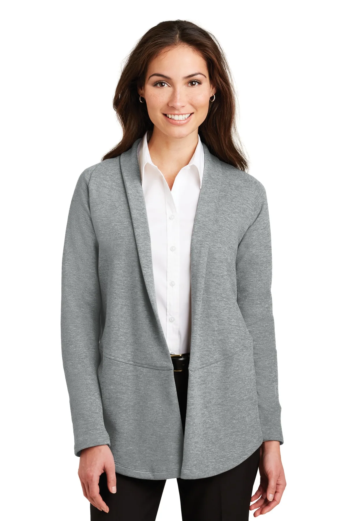 Port Authority® Women's Interlock Cardigan. view 3