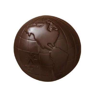 Molded Chocolate Globe - 5 Oz. view 2