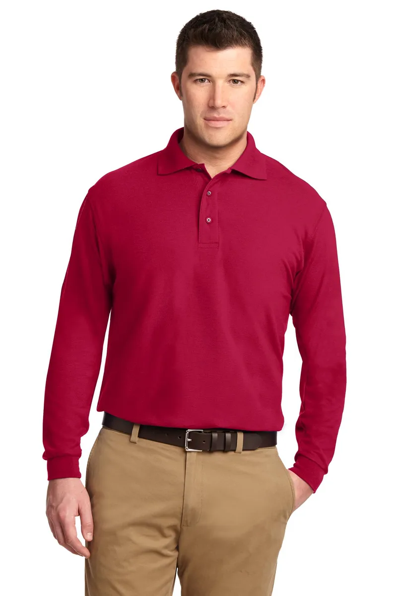 Port Authority® Silk Touch™ Long Sleeve Polo. view 5