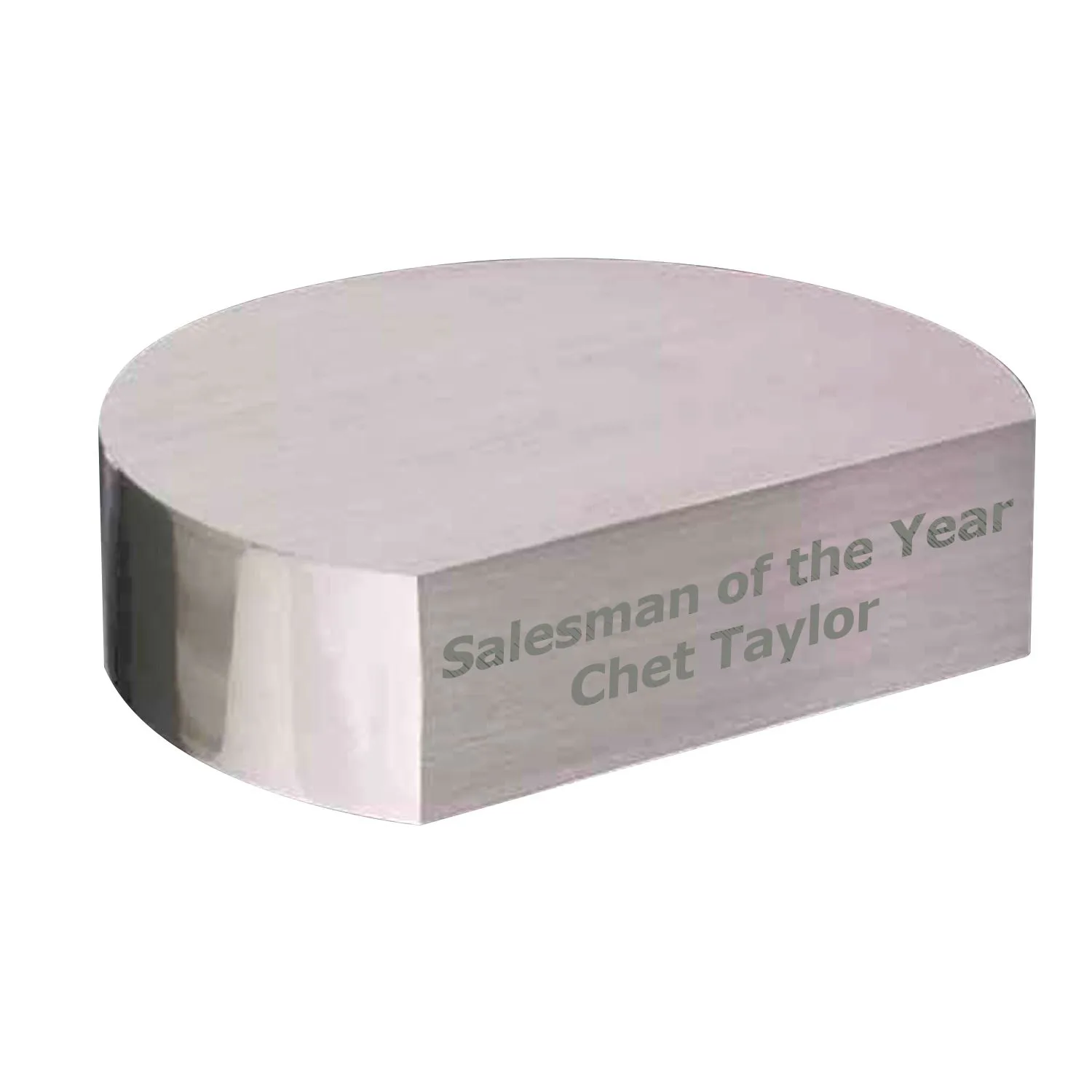 Silver 3/4 Circle Base view 2