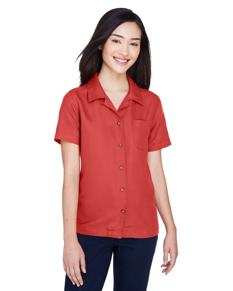 ULTRACLUB Ladies' Cabana Breeze Camp Shirt view 2