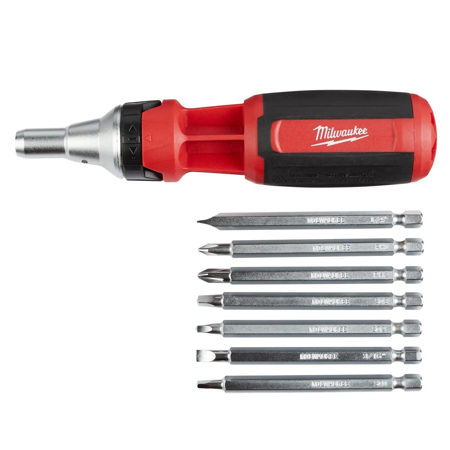 Milwaukee 9-In-1 Square Driver Ratcheting Multi-Bit Driver