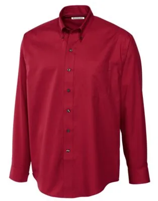Cutter & Buck Epic Easy Care Fine Twill Mens Big and Tall Dress Shirt view 3