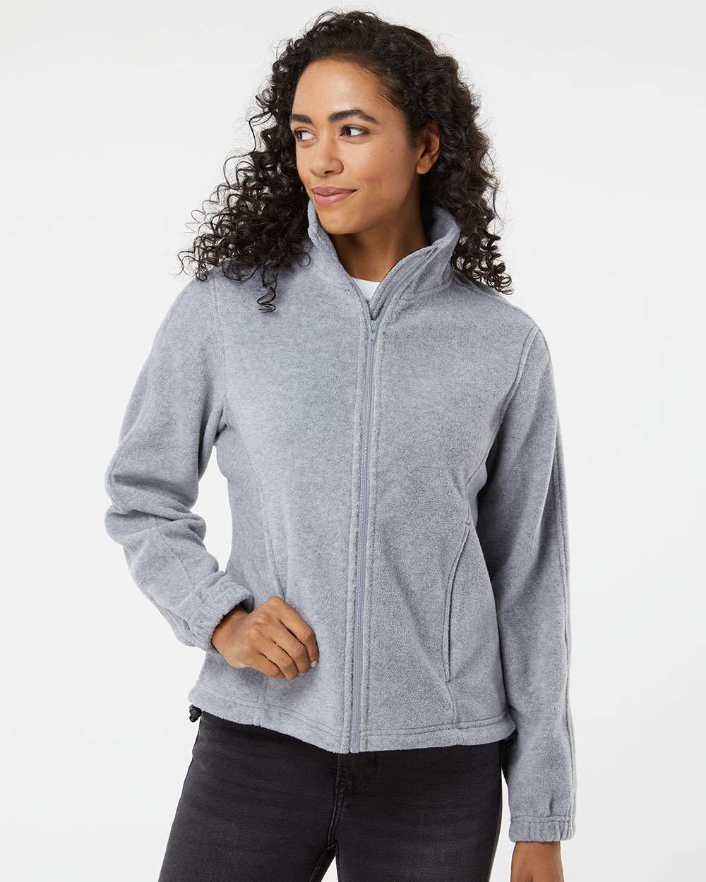 Burnside® Women's Polar Fleece Full Zip Jacket view 3