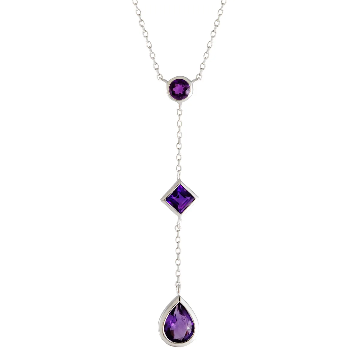 Jilco Inc Amethyst Lariat Necklace