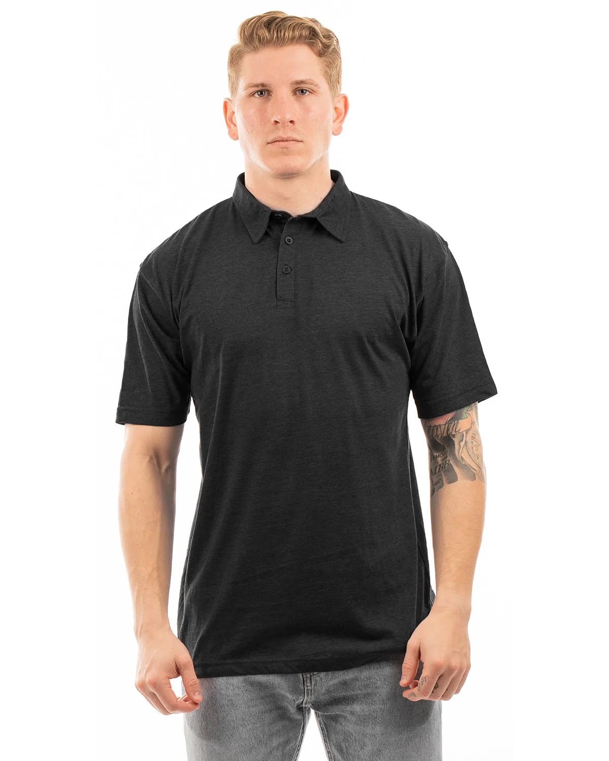 Burnside Men's Fader Jersey Polo view 2