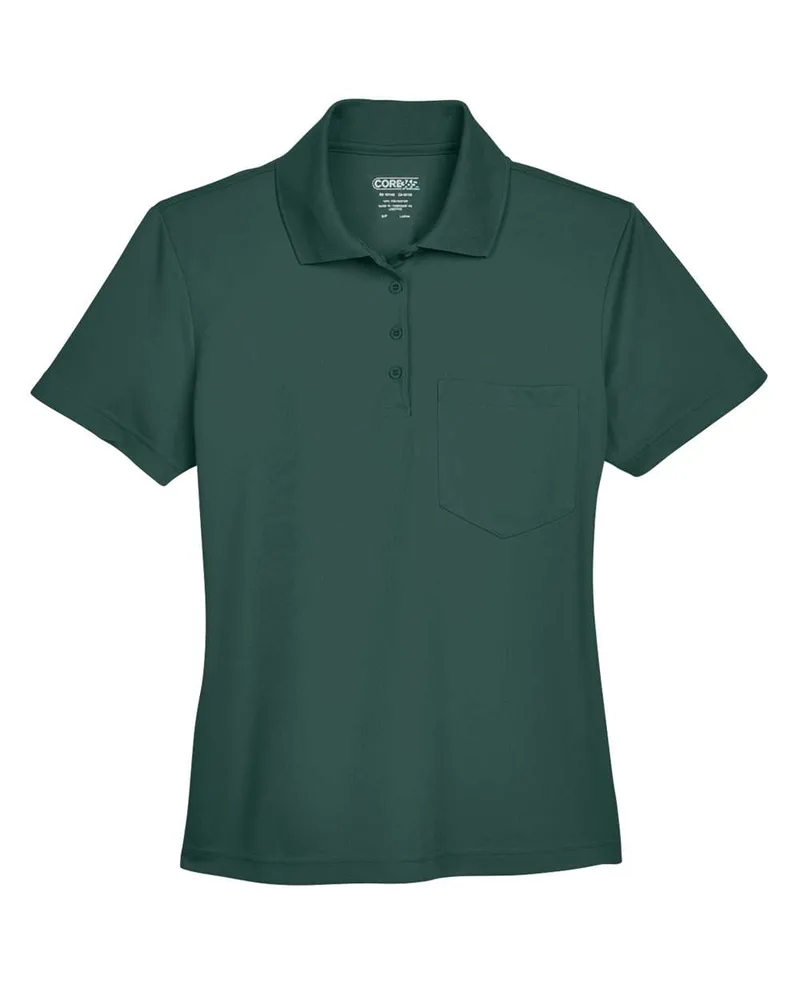 CORE365™ Women's Origin Performance Piqué Polo Shirt w/Pocket view 7