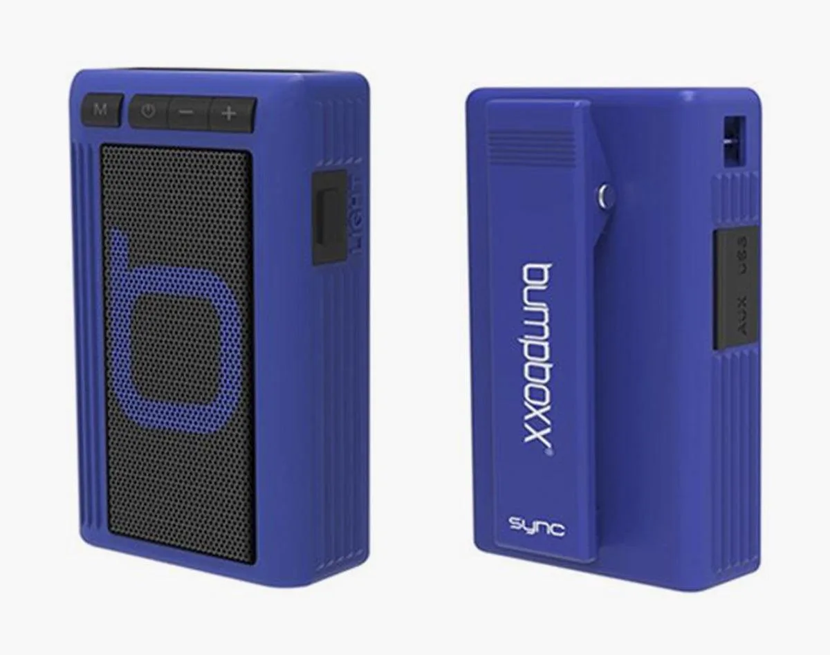 Bumpboxx Retro Pager Beeper Bluetooth Speaker, Blue