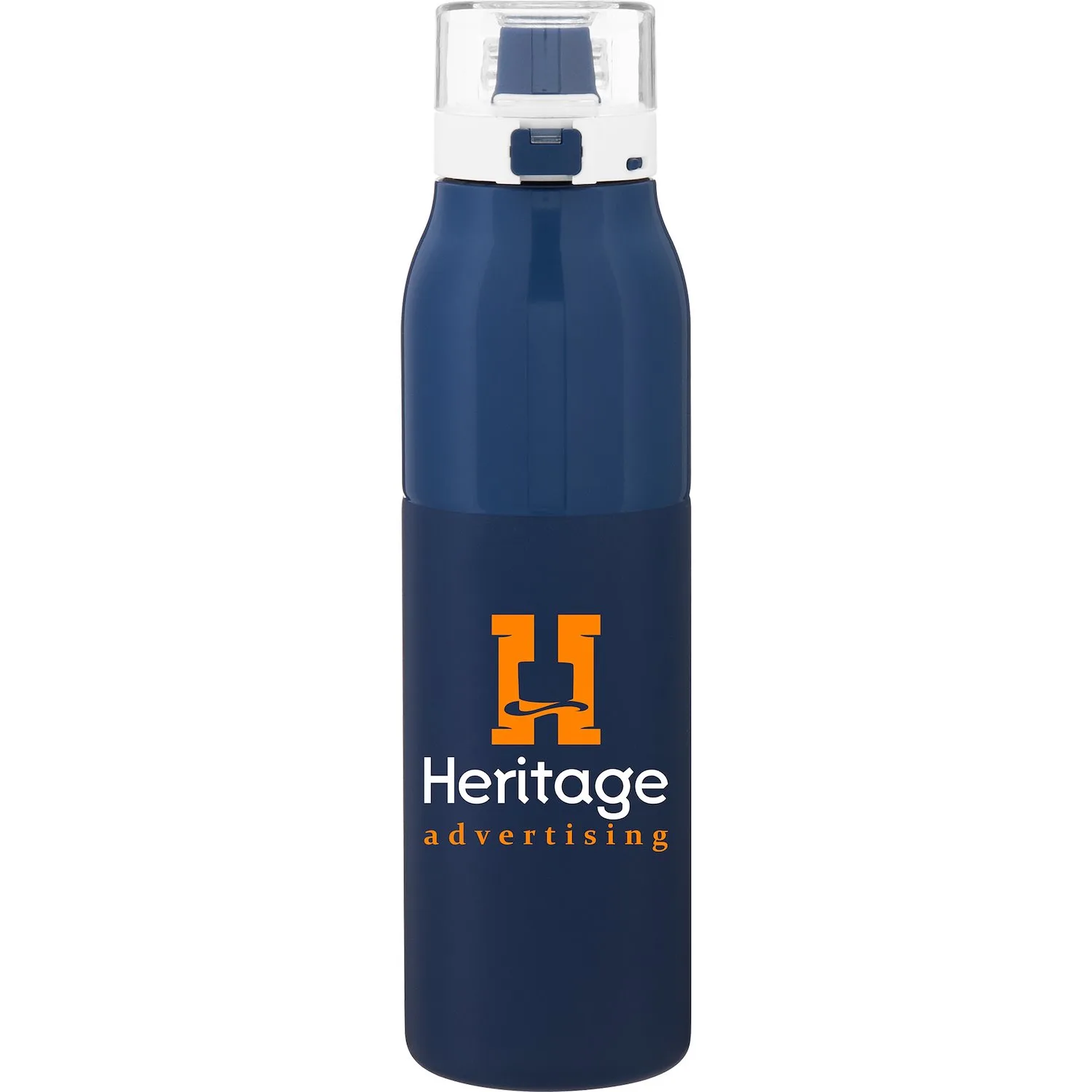 25 oz h2go Vigor Water Bottle (Matte Navy)