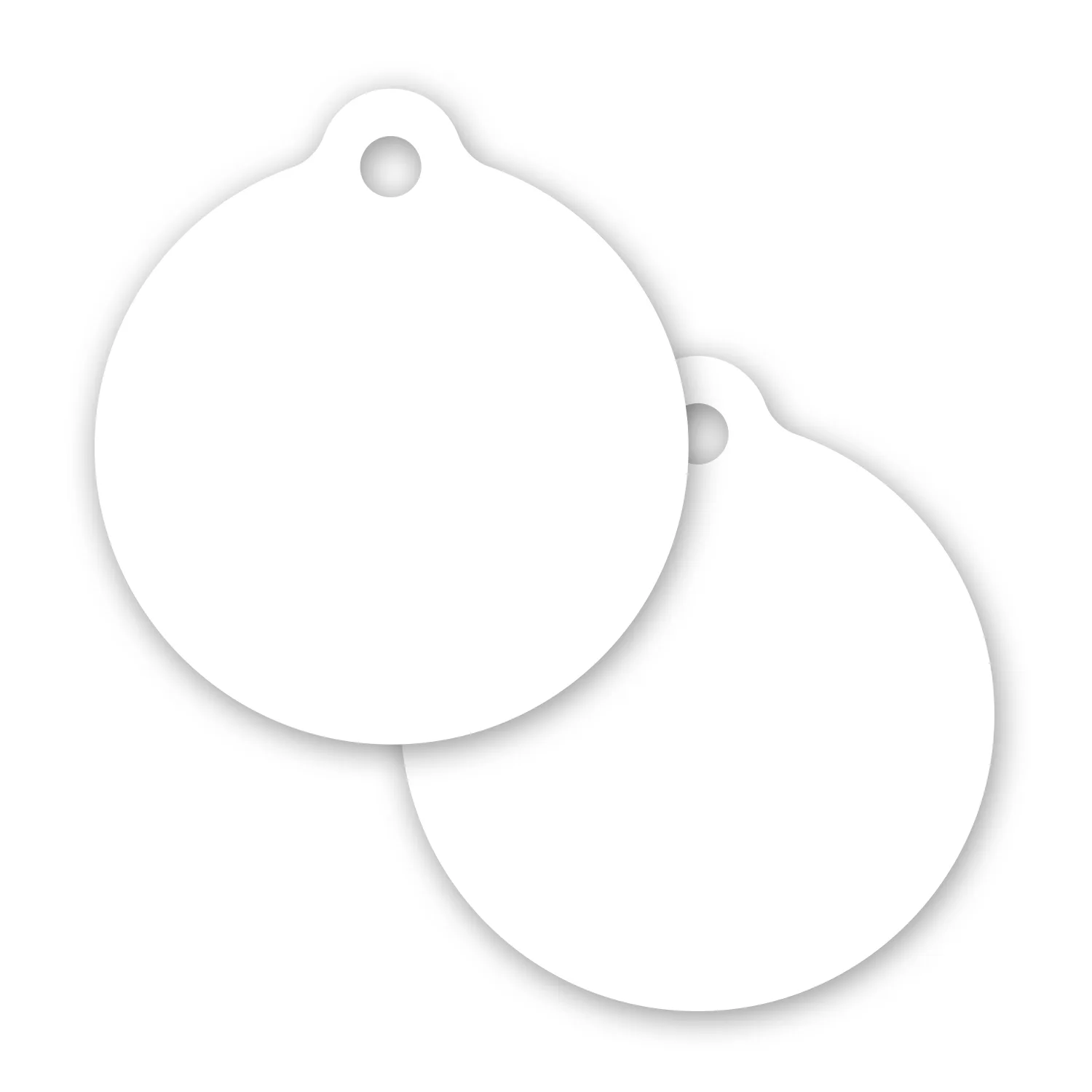 Plastic Circle Keytag view 2