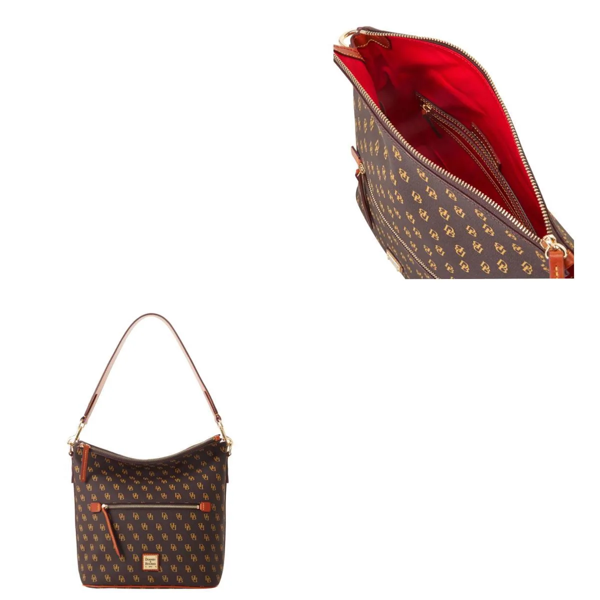 Dooney & Bourke Brown Gretta Large Sac