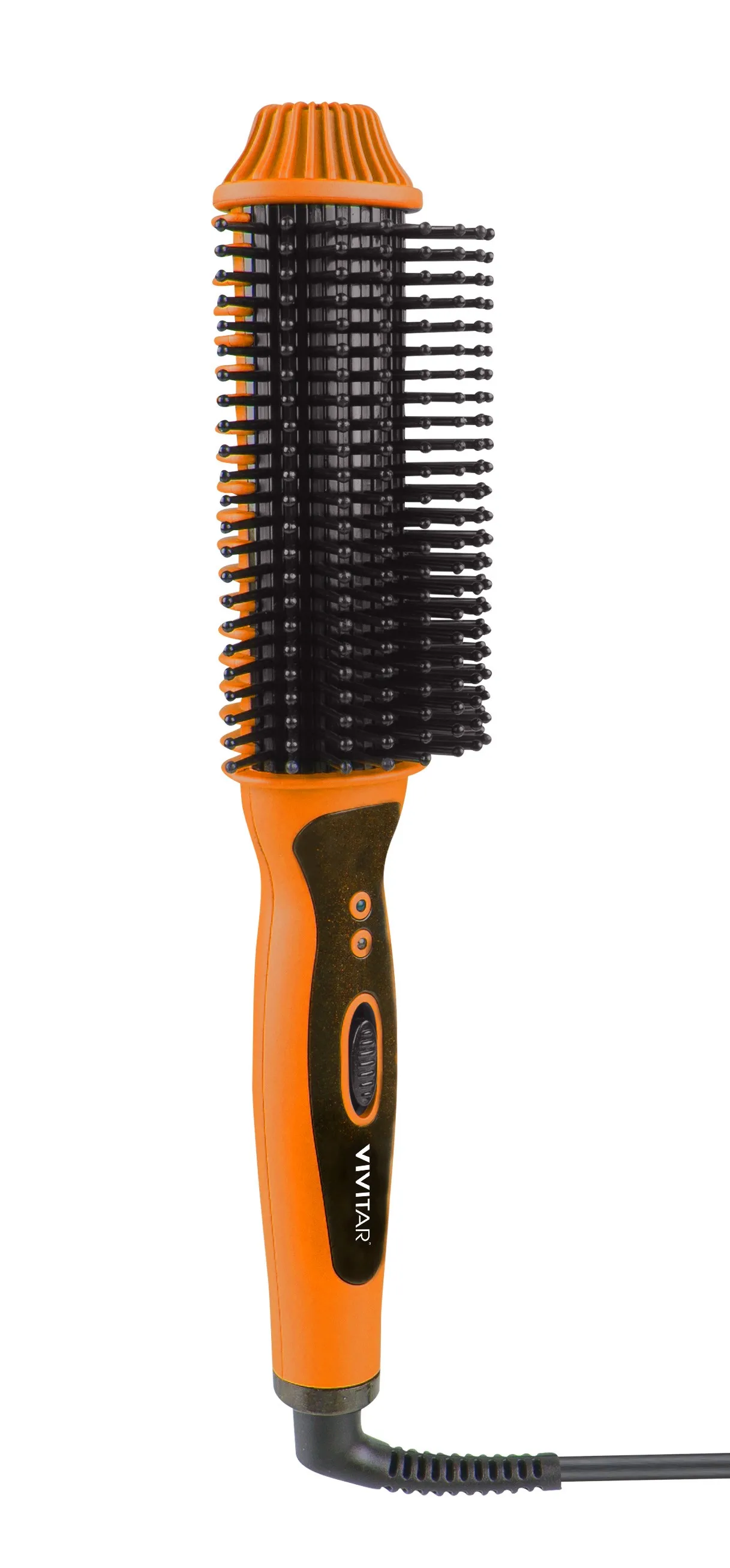 Health, Beauty & Fitness Vivitar Ceramic Hair Curling/Straightening Brush - Orange