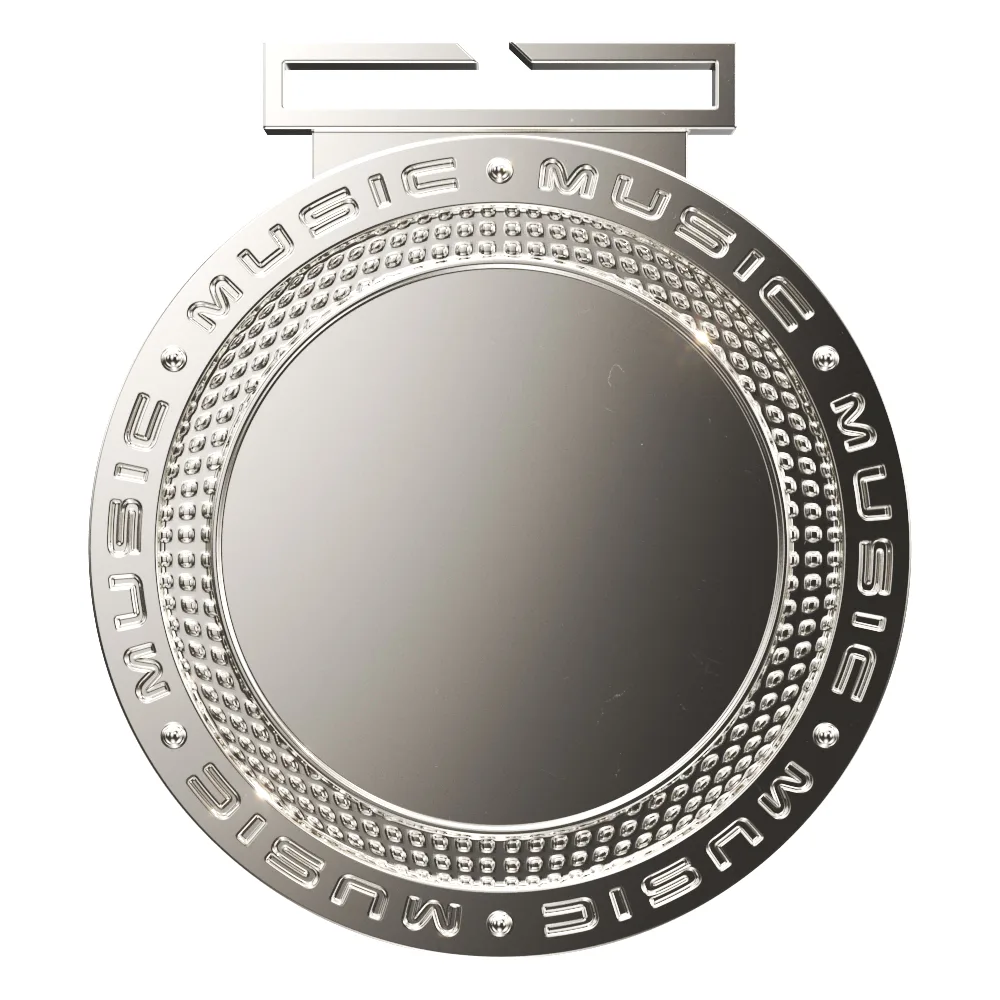 Dual Plated Music Medallions 3" view 2