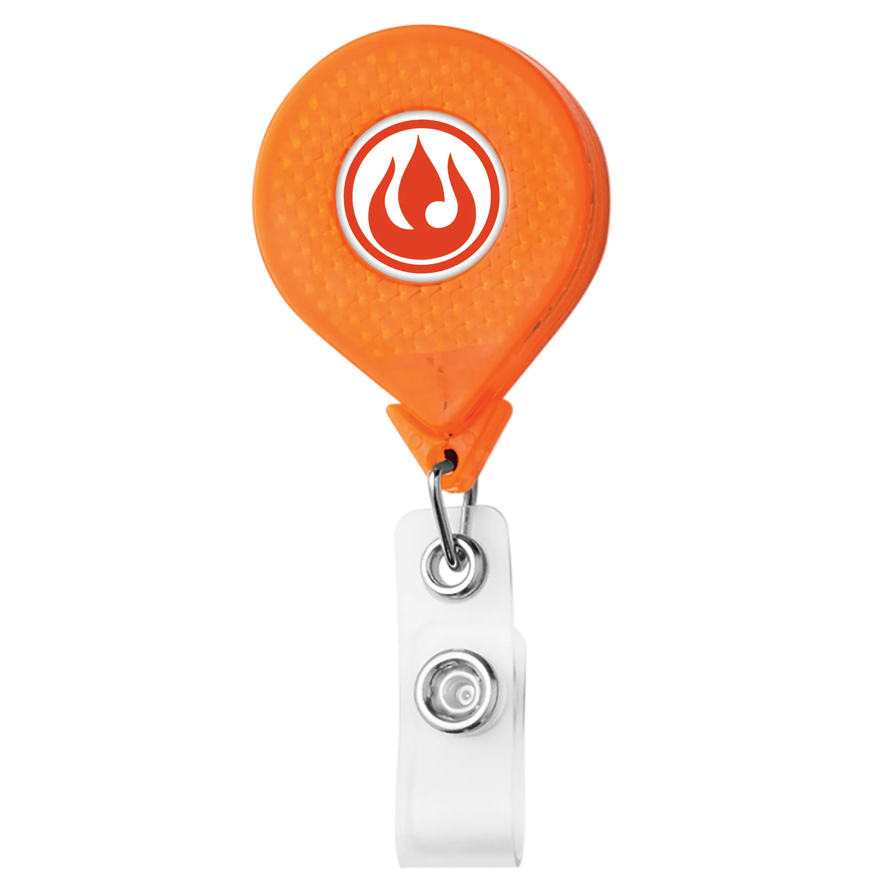 Jumbo Round Reflective Retractable Badge Reel view 5