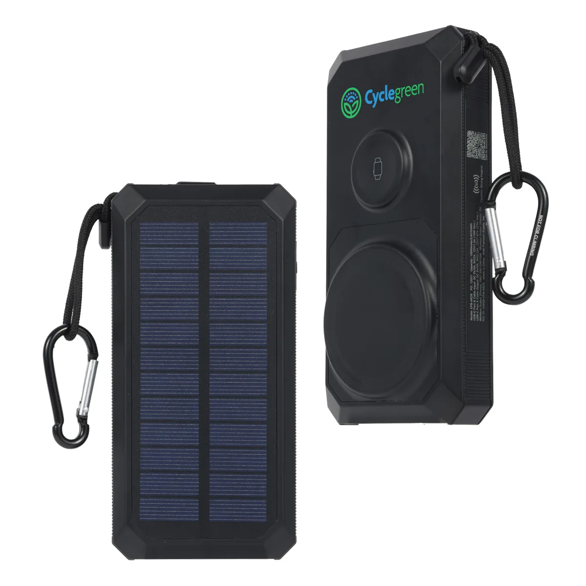 Array 15000mAh 20W Magnetic Wireless Power Bank with Solar Panel, Watch Cha