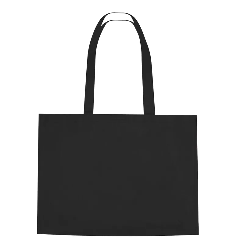 Non-woven Shopper Tote Bag With Hook And Loop Closure view 3