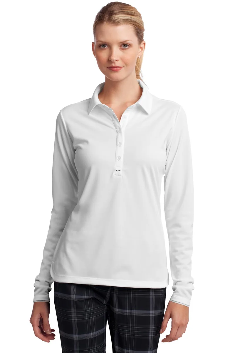 Nike Women's Long Sleeve Dri-FIT Stretch Tech Polo. view 4